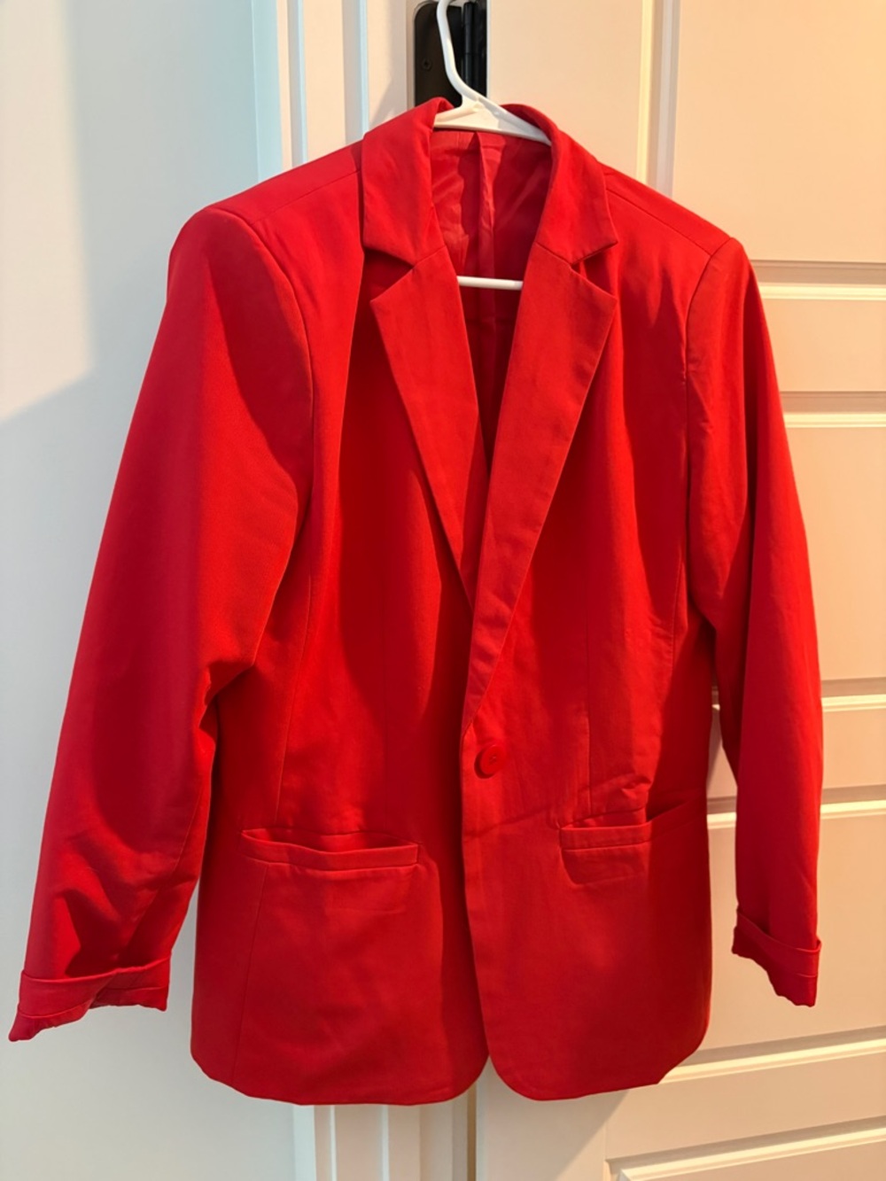Amazon Red Women's Blazer Suit Jacket